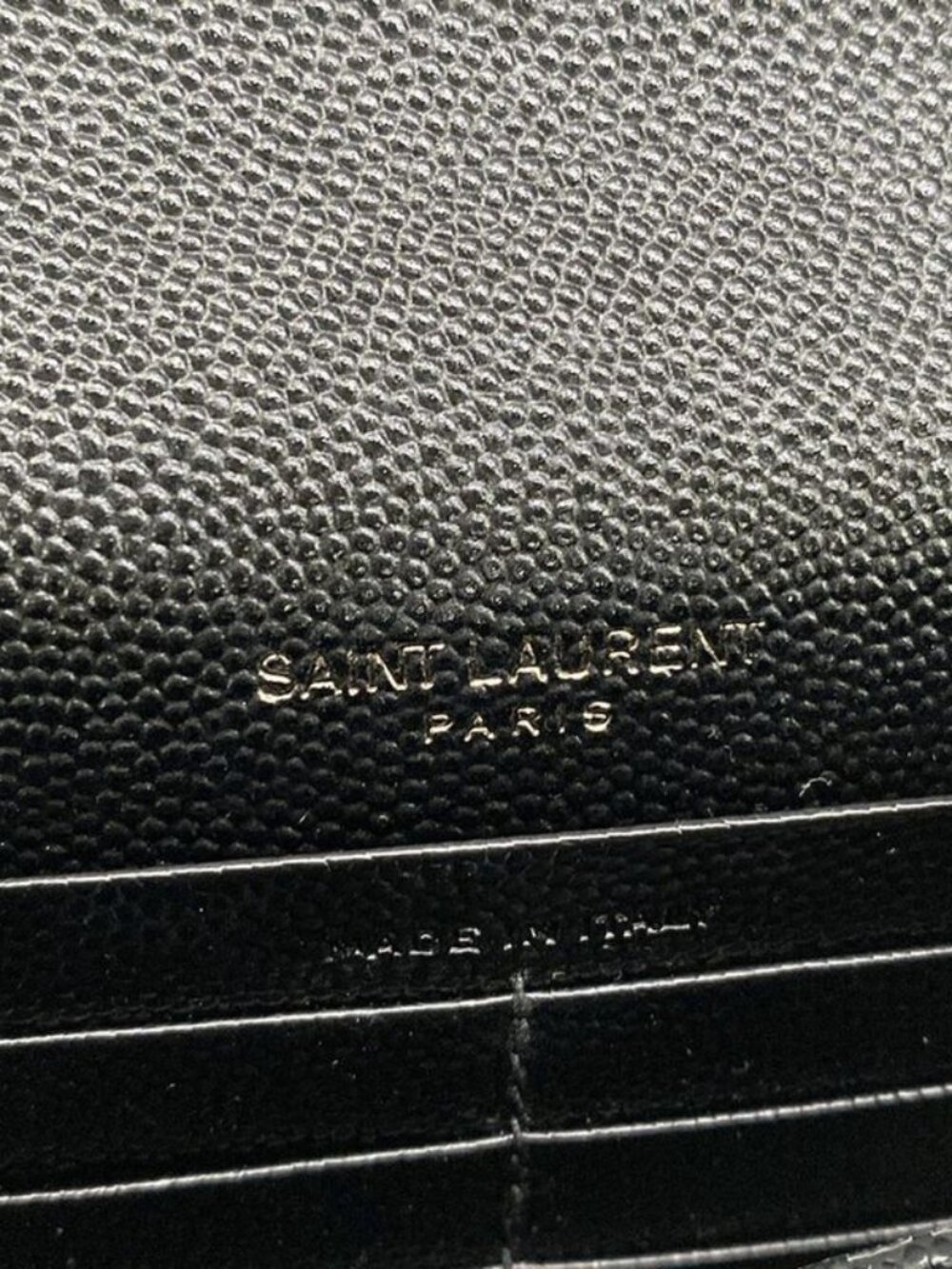 Saint Laurent Paris Wallet Cassandra Envelope Chain Black - Picture 6 of 13